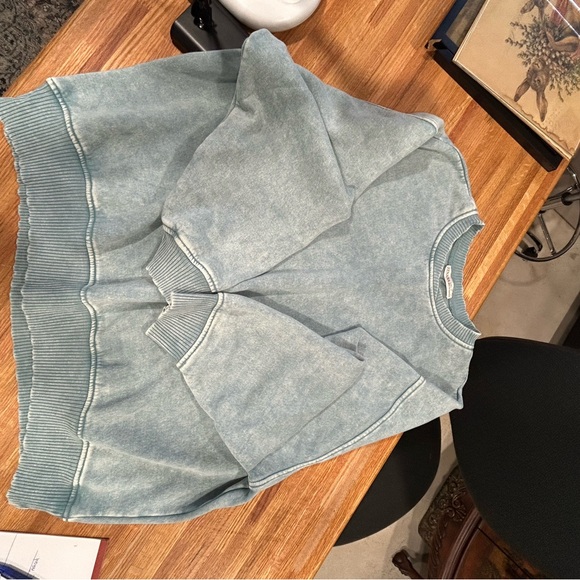 Zenana Crewneck Sweatshirt Seafoam L/XL - Picture 6 of 9